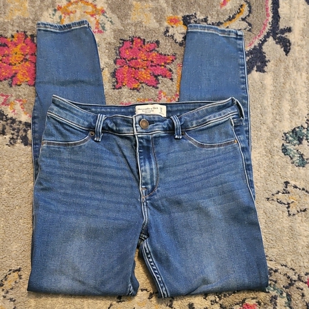 Abercrombie & Fitch Blue Skinny Jeans with Stretch